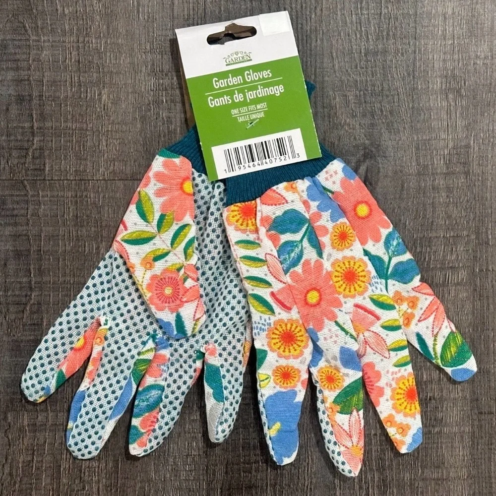 💞 New Women’s One Size Floral Gripping Gardening Gloves